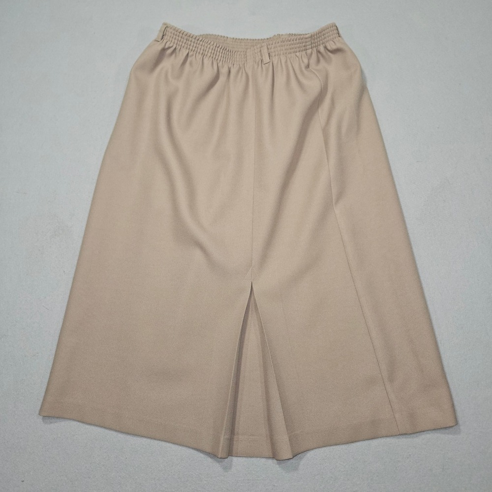 VTG Alfred Dunner 90s Blazer & Skirt Suit Set Tan Beige Sz 12/16 - Picture 10 of 10